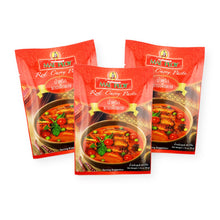 Mae Ploy Red Curry Paste Thai Curry 1.76 Oz. (50 g) (Pack of 3)