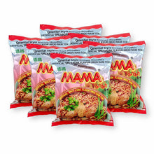 MAMA Spicy Pork (Moo Nam Tok)Flavor Instant Noodles Thai Style 1.94 Oz./55 G. (Pack of 6)