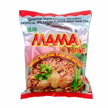 MAMA Spicy Pork (Moo Nam Tok)Flavor Instant Noodles Thai Style 1.94 Oz./55 G. (Pack of 6)