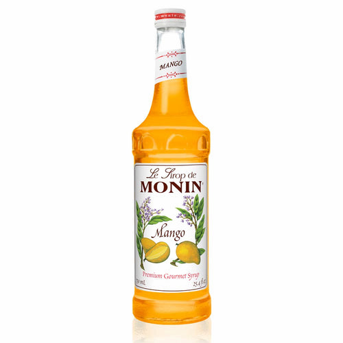 Monin Mango Syrup for Cocktails, Coffee, and Beverages 750 Ml. / 25.4 Fl. Oz. X 12 (Factory Case)