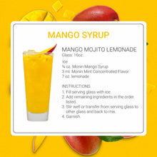 Monin Mango Syrup for Cocktails, Coffee, and Beverages 750 Ml. / 25.4 Fl. Oz. X 12 (Factory Case)