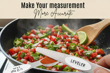 Modern Design Magnetic Measuring Spoons WHITE Set of 8  Stainless Steel Dual Sided Stackable Nesting TSP and TBS