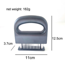 Meat Tenderizer 48 Stainless Steel Ultra Sharp Needle Blades Heavy Duty Easy Cleaning with Small Cleaning Brush (2-Pc Set)