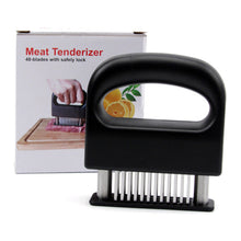 Meat Tenderizer 48 Stainless Steel Ultra Sharp Needle Blades Heavy Duty Easy Cleaning with Small Cleaning Brush (2-Pc Set)