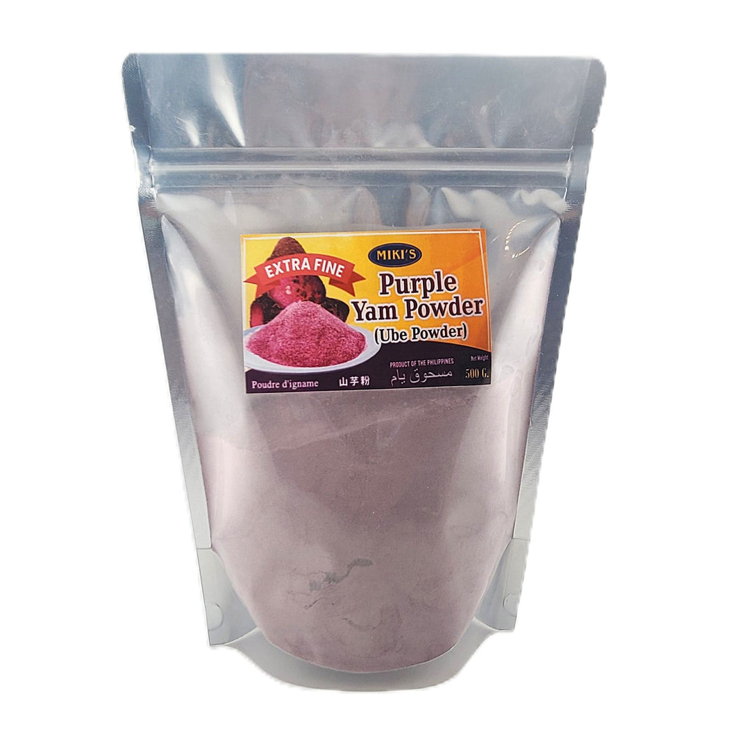 Miki's Ube Purple Yam Powder/Flour EXTRA FINE Grain100% Pure Ube 17.64 Oz./ 500 G.