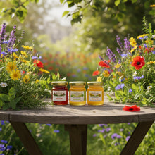 Mini size honey jars outdoor afternoon tea