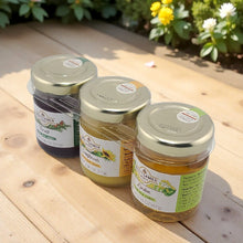 Breitsamer Honig Mini Assorted Honey Gift Set Pure Raw Honey (Forest, Sunflower, and Linden) 2.36 Oz. (Pack of 3)