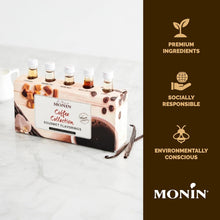 Monin Mini Coffee Syrups Collection (Caramel, Amaretto, Hazelnut, Irish Cream, and Vanilla) 50 ml. X 5