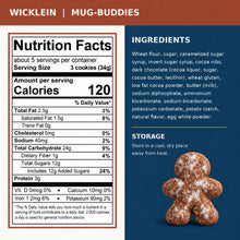 Wicklein Mug-Buddies Chocolate Brownie Style Soft Gingerbread Cookies with Cocoa Nibs – 6.17 oz (175 g) (Pack of 2)