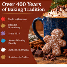 Wicklein Mug-Buddies Chocolate Brownie Style Soft Gingerbread Cookies with Cocoa Nibs – 6.17 oz (175 g) (Pack of 2)