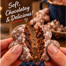 Wicklein Mug-Buddies Chocolate Brownie Style Soft Gingerbread Cookies with Cocoa Nibs – 6.17 oz (175 g) (Pack of 2)
