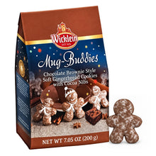 Wicklein Mug-Buddies Chocolate Brownie Style Soft Gingerbread Cookies with Cocoa Nibs – 6.17 oz (175 g) (Pack of 2)