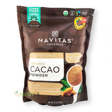 Navitas Organics Cacao Powder Fairtrade Organic Unsweetened, Non GMO and Dairy Free 32 Oz. (907g)