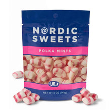 Nordic Sweets Polka Mints Peppermint Candy 5 Oz. / 141 g. (Pack of 2)