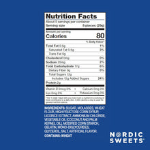 Nordic Sweets Salty Black Locorice Salmiac Stx Candy 5 Oz. / 141 g. (Pack of 2)