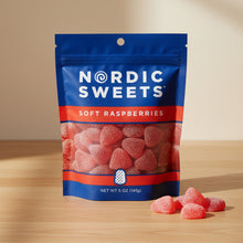 Nordic Sweets Soft Raspberries Gummy Candy 5 Oz. / 141 g. (Pack of 2)
