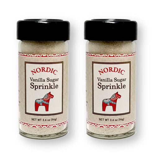 Nordic Vanilla Sugar Sprinkle 3.4 Oz. (Pack of 2)