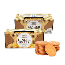 Nyakers Pepparkakor Swedish Gingersnaps Cookies ORANGE Flavor 5.3 Oz /150 g. (Pack of 2)