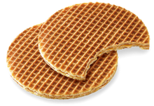 The Old Mill Stroopwafels Original Dutch Caramel Filled Waffles Deft Blue Gift Tin 8.8 OZ.