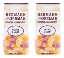 Hermann the German Orange Lemon Candy 5.29 oz. / 150 g (Pack of 2)