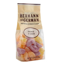 Hermann the German Orange Lemon Candy 5.29 oz. / 150 g (Pack of 2)