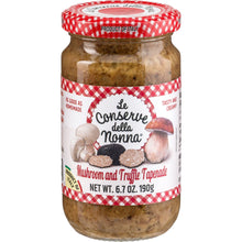 Le Conserve della Nonna MUSHROOM & TRUFFLE Tapenades 6.7 Oz. / 190 G. (Pack of 2)