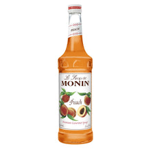 Monin Peach Syrup for Cocktails, Coffee, and Beverages 750 Ml. / 25.4 Fl. Oz. X 12 (Factory Case)