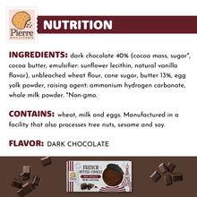 Pierre Biscuiterie French Butter Cookies Coated DARK CHOCOLATE 4.76 Oz. / 135 g. (Pack of 2)