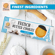 Pierre Biscuiterie French Butter Cookies COCONUT 5.29 Oz. / 150 g. (Pack of 3)