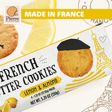 Pierre Biscuiterie French Butter Cookies LEMON & ALMOND 5.29 Oz. / 150 g. (Pack of 3)