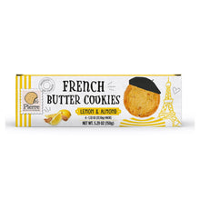 Pierre Biscuiterie French Butter Cookies LEMON & ALMOND 5.29 Oz. / 150 g. (Pack of 3)