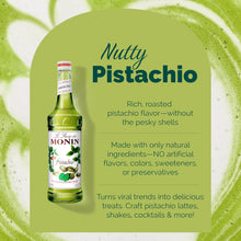 Monin Pistachio Syrup for Cocktails, Coffee, and Beverages 750 Ml. / 25.4 Fl. Oz. (Pack of 2)