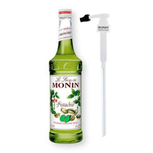 Monin Pistachio Syrup with Pump Starter Set for Cocktails, Coffee, and Beverages 750 Ml. / 25.4 Fl. Oz. (2-Pc Set)
