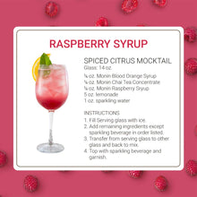 Monin Raspberry Syrup for Cocktails, Coffee, and Beverages 750 Ml. / 25.4 Fl. Oz. X 12 (Factory Case))