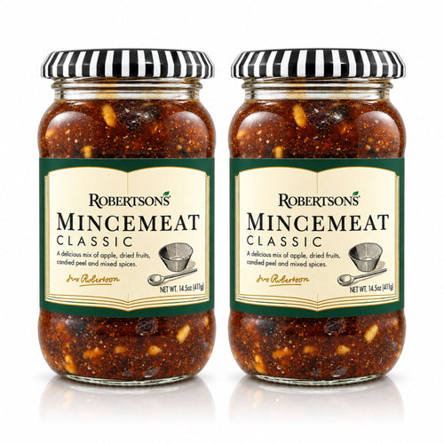 Robertson's Classic Mincemeat – Traditional British Christmas Fruit Filling, 14.5 oz / 411 g. (Pack of 2)