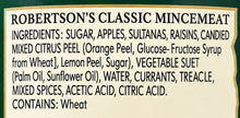 Robertson's Classic Mincemeat – Traditional British Christmas Fruit Filling, 14.5 oz / 411 g. (Pack of 2)