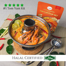 Siam Chili Tom Yum Soup Creamy Hot Pot Style All-in-One Meal Kit Set 3.28 Oz. / 93 g. (Pack of 2)