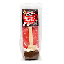 Gift Box Set of 3 Trader Joe's Salted Caramel Hot Cocoa Stirring Spoons with Mini Marshmallows & 3 Riegelein Mini Solid Chocolates with Gold Ribbon (6-Pc Set)