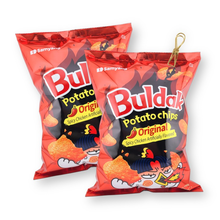Samyang Buldak Potato Chips ORIGINAL Spicy Chicken Flavored 4.23 Oz. / 120 G. (Pack of 2)