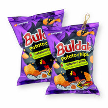 Samyang Buldak Potato Chips HABANERO LIME Spicy Chicken Flavored 4.23 Oz. / 120 G. (Pack of 2)