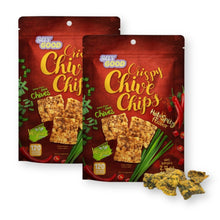 Say Good Crispy Chive Chips Hot & Spicy Flavor Vegan  2.11 Oz. (Pack of 2)
