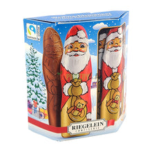 Riegelein Solid Santa Chocolate Gift Set 30% Cocoa Fairtrade 20 Pieces 250 g