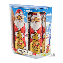 Riegelein Solid Santa Chocolate 30% Cocoa Fairtrade 10 Pieces 125 g.