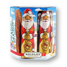 Riegelein Solid Santa Chocolate Gift Set 30% Cocoa Fairtrade 20 Pieces 250 g