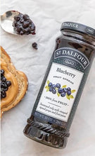 St. Dalfour Blueberry Fruit Spread Preserve 2 X 10 Oz. (284 G) wtih Stainless Steel Spreader Spoon (3-Pc Set)