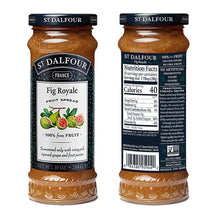 St. Dalfour Fig Royale Fruit Spread Preserve 2 X 10 Oz. (284 G) with Stainless Steel Spreader Spoon (3-Pc Set)