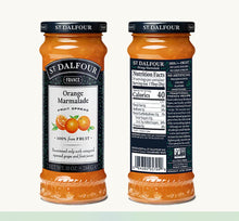 St. Dalfour Trio Set, Apricot, Orange Marmalade, and Peach Fruit Spreads Preserves 100% Fruits 10 Oz. (284 G)  (3-Pc Set)