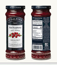 St. Dalfour Red Raspberry Fruit Spread Preserve 2 X 10 Oz. (284 G) wtih Stainless Steel Spreader Spoon (3-Pc Set)