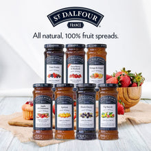 St. Dalfour Strawberry Fruit Spread Preserve 2 X 10 Oz. (284 G) with Stainless Steel Spreader Spoon (3-Pc Set)