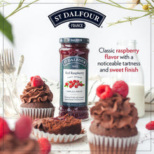 St. Dalfour Classic Trio Set, Blueberry, Red Raspberry, and Strawberry Fruit Spreads Preserves 100% Fruits 10 Oz. (284 G)  (3-Pc Set)